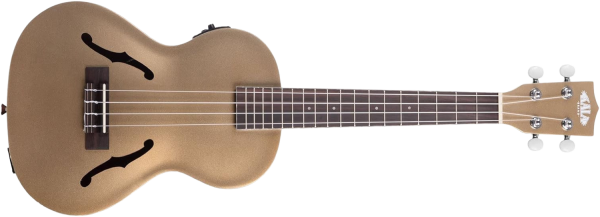 The vintage look of the Kala Archtop is embellished by the jazzy F-holes, producing the perfect ukulele for lovers of all things classic! A fan-favorite with a smooth, satin finish