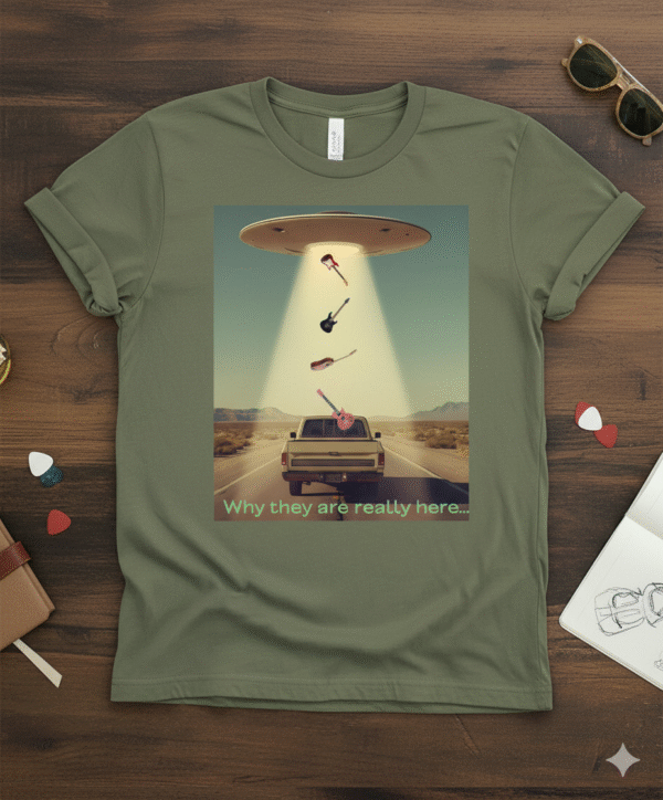 I want to believe in UFOs and guitars! Pefect Guitarist gift