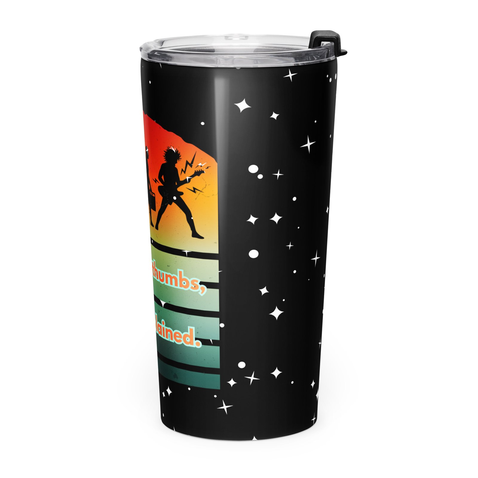 The Evolution of a Guitarist: From Ape to Amp! Trust the science! Tapered stainless steel tumbler - Image 3