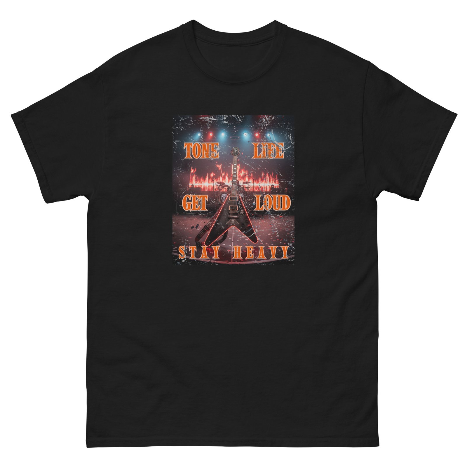 Tone life. Get Loud, Stay Heavy. Feel the power of the music, wear the lifestyle! Unisex classic tee - Image 8