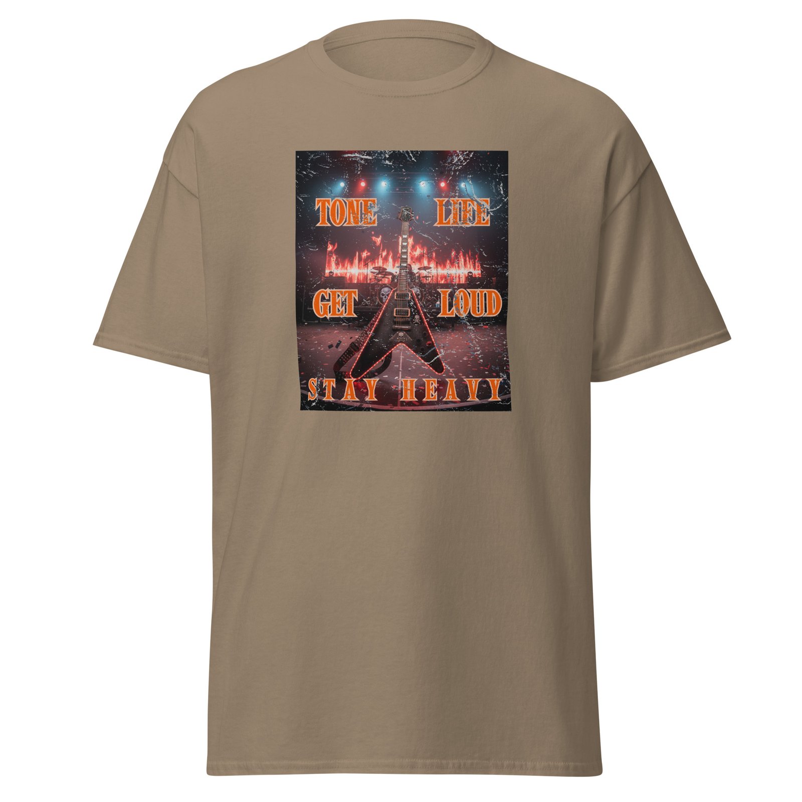 Tone life. Get Loud, Stay Heavy. Feel the power of the music, wear the lifestyle! Unisex classic tee - Image 7