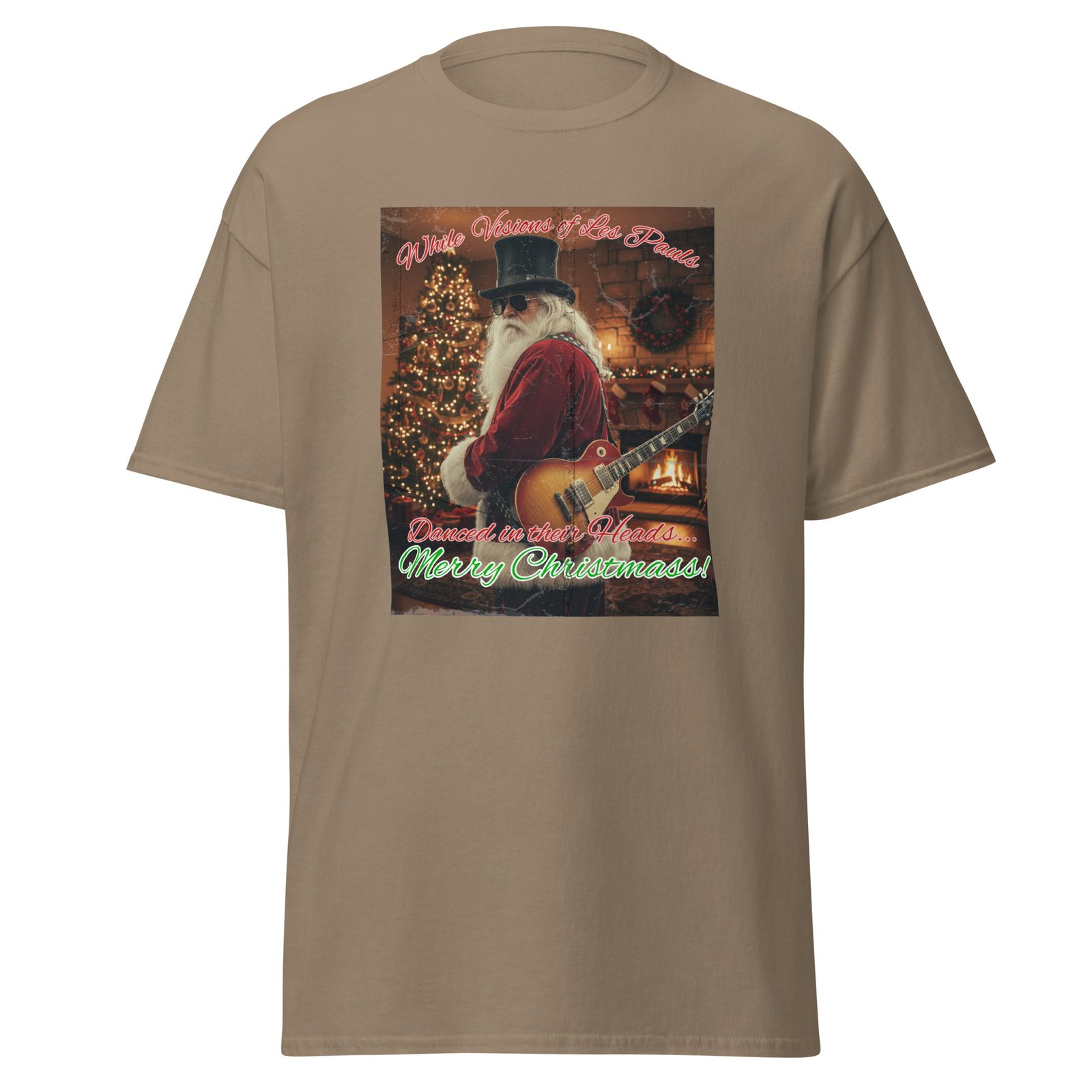 Silent Night? Not a Chance. Give the Gift of Rock & Roll This Christmas 2025 with the Ultra-Cool Santa Tee! - Image 2