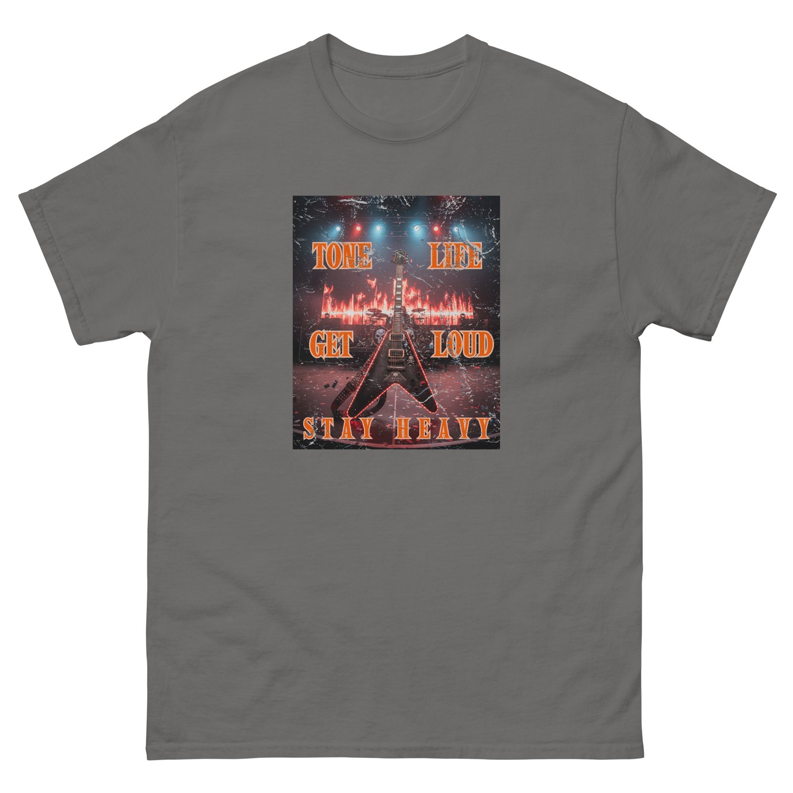 Tone life. Get Loud, Stay Heavy. Feel the power of the music, wear the lifestyle! Unisex classic tee - Image 11
