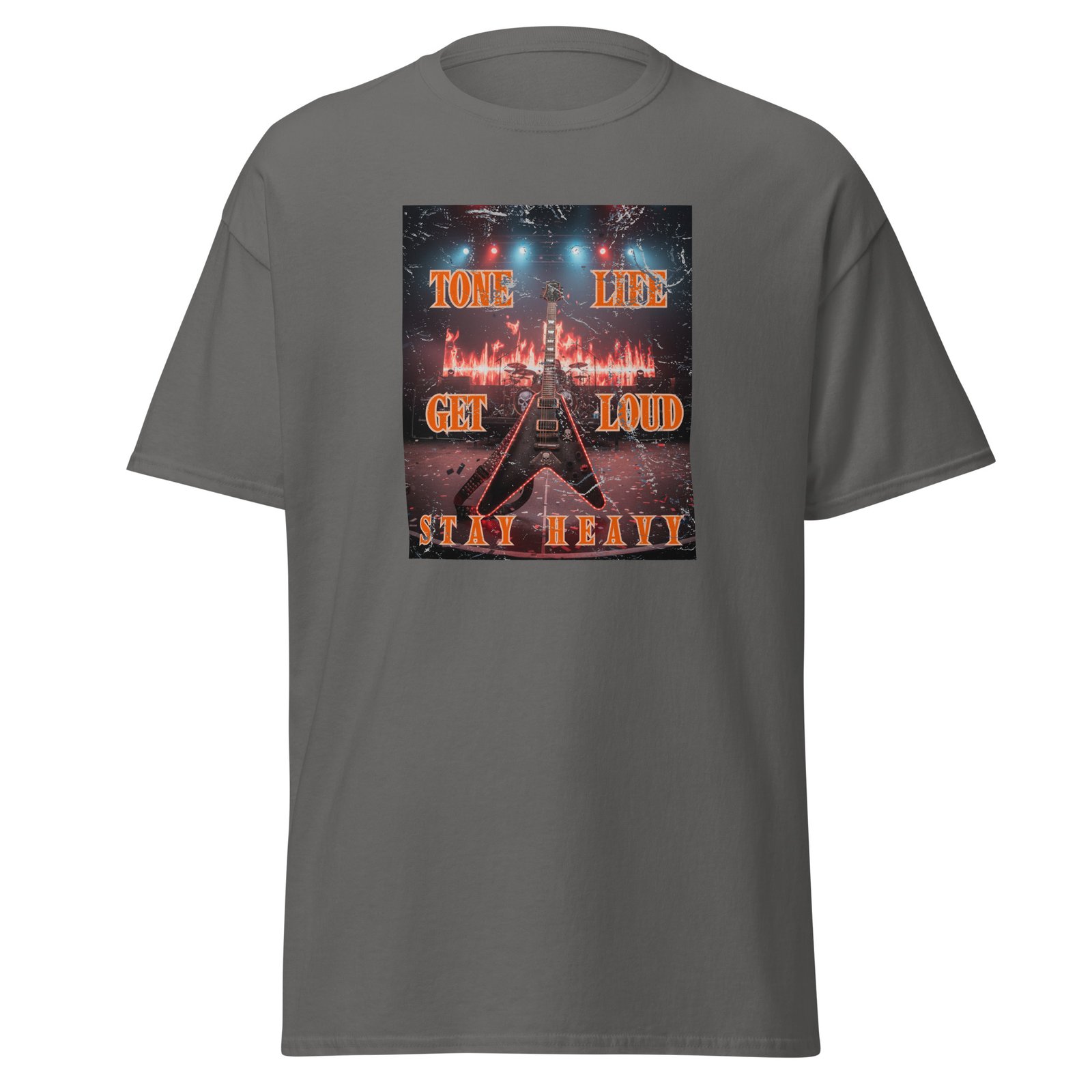 Tone life. Get Loud, Stay Heavy. Feel the power of the music, wear the lifestyle! Unisex classic tee - Image 5