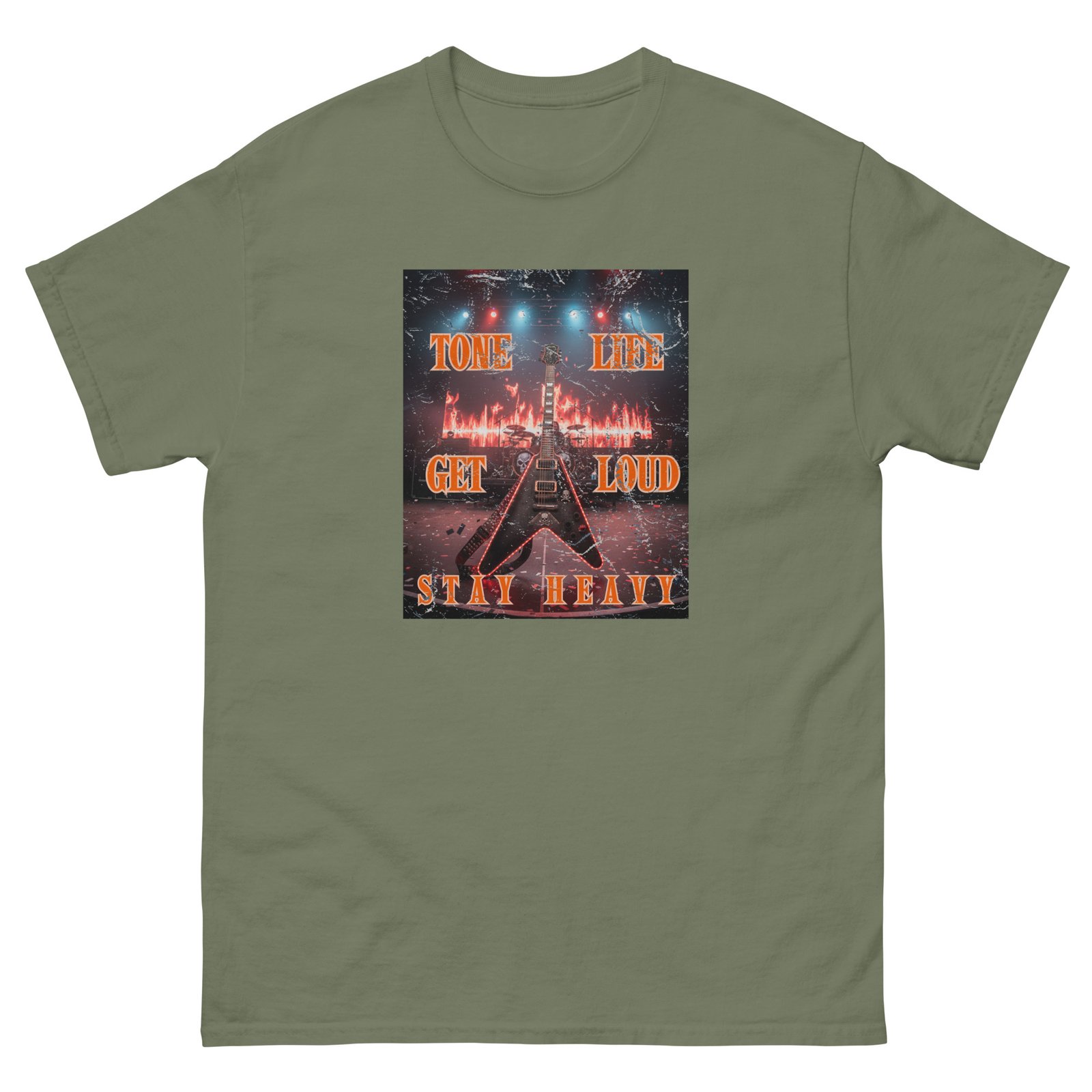 Tone life. Get Loud, Stay Heavy. Feel the power of the music, wear the lifestyle! Unisex classic tee - Image 12