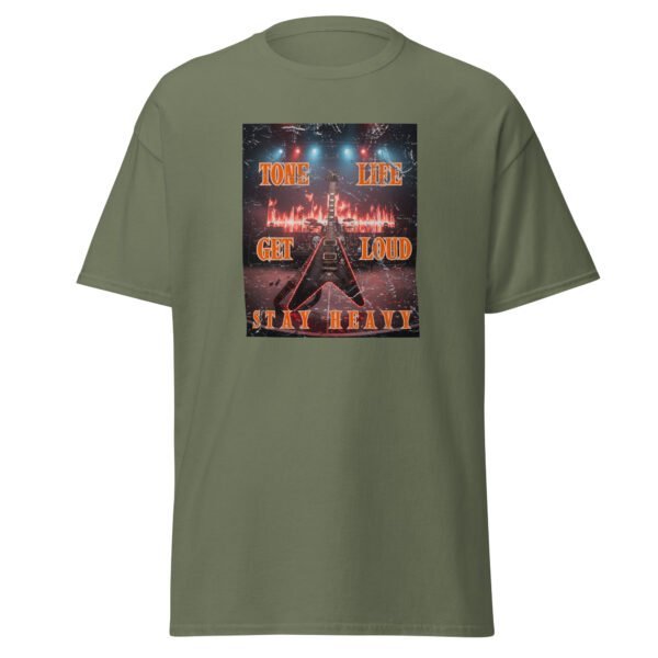 Tone life. Get Loud, Stay Heavy. Feel the power of the music, wear the lifestyle! Unisex classic tee - Image 6