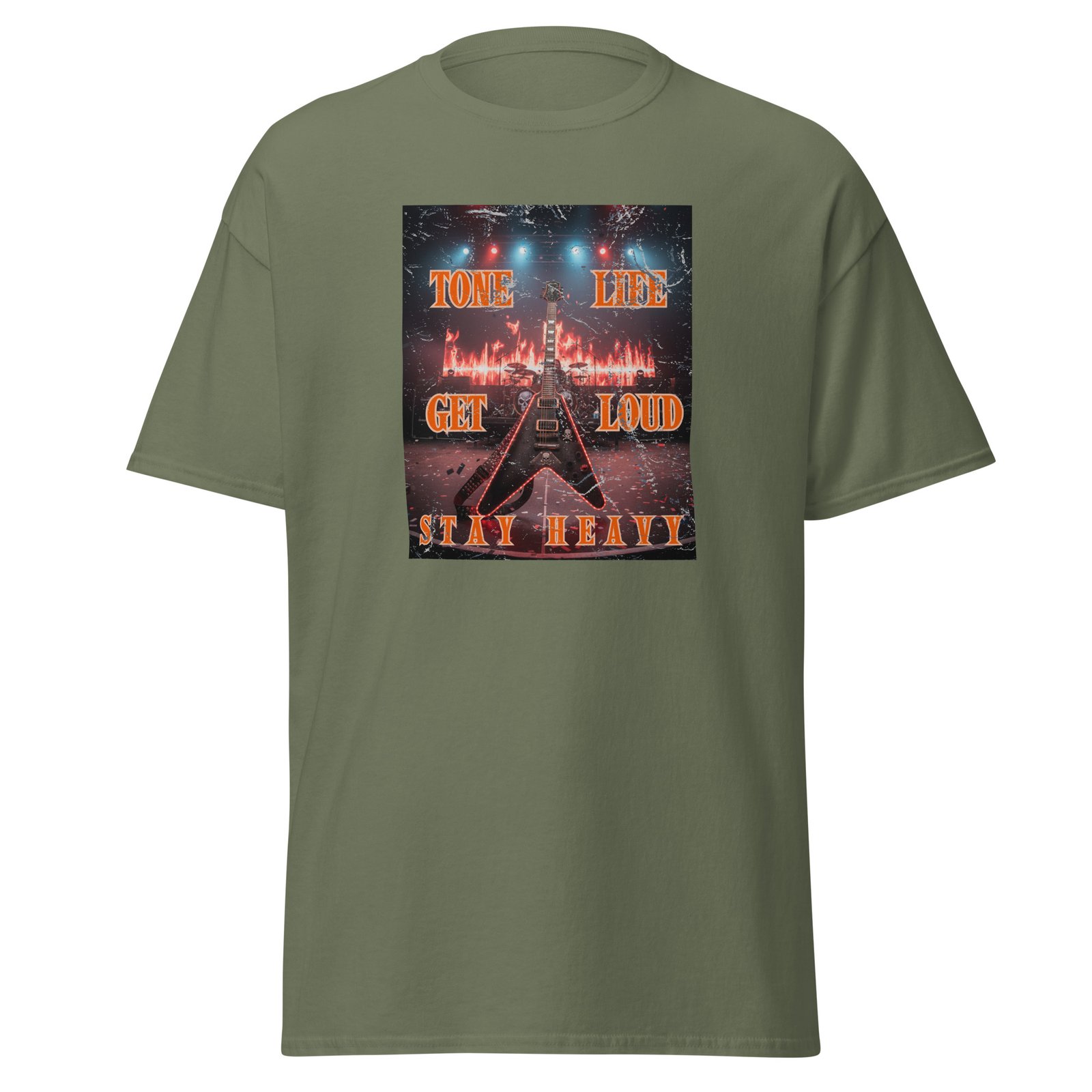 Tone life. Get Loud, Stay Heavy. Feel the power of the music, wear the lifestyle! Unisex classic tee - Image 6