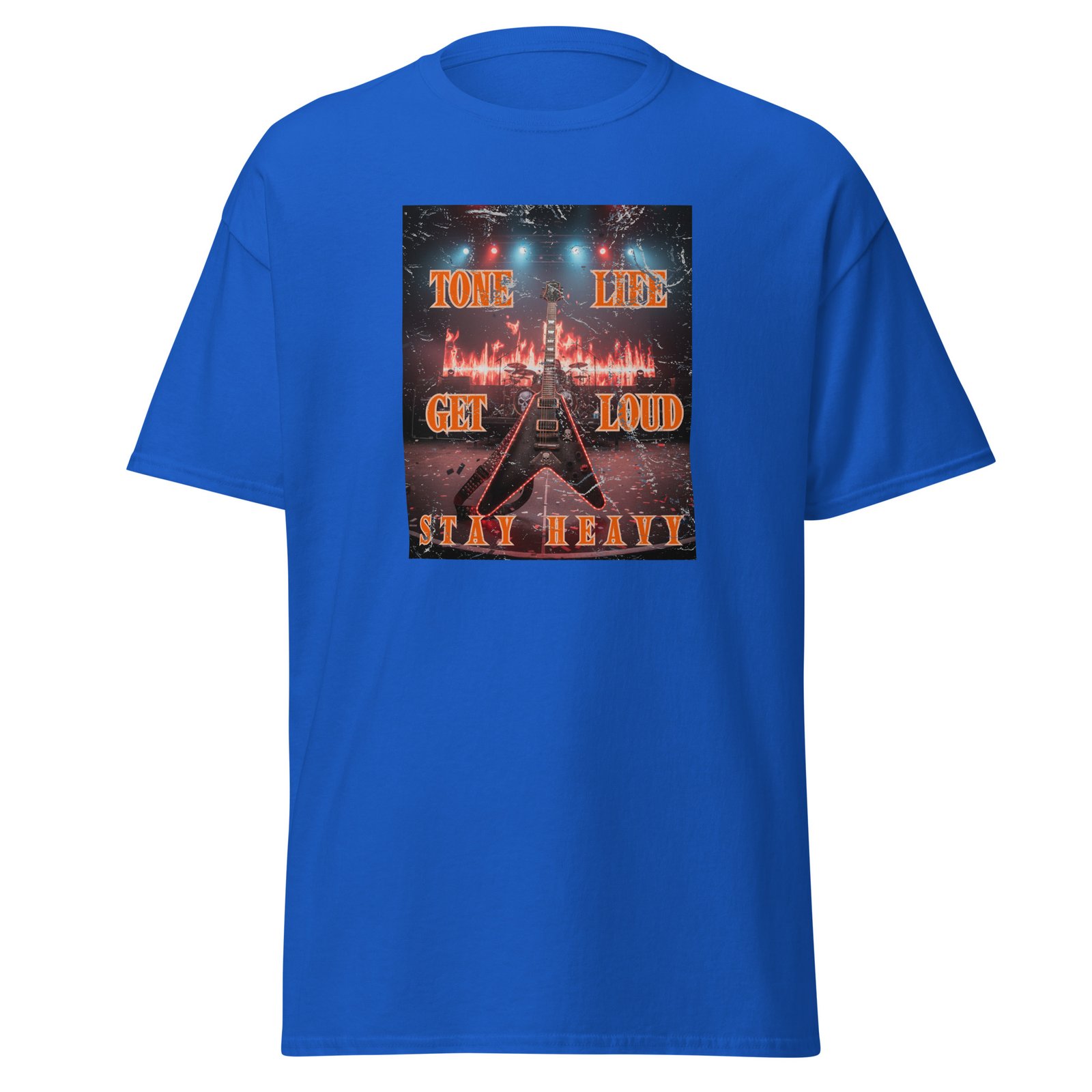 Tone life. Get Loud, Stay Heavy. Feel the power of the music, wear the lifestyle! Unisex classic tee - Image 3