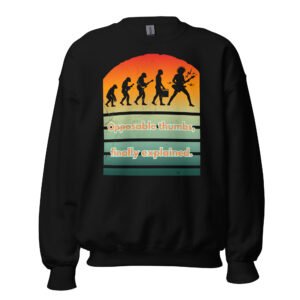 The Evolution of Awesome: From Ape to Amp! Trust the Science! Unisex Sweatshirt