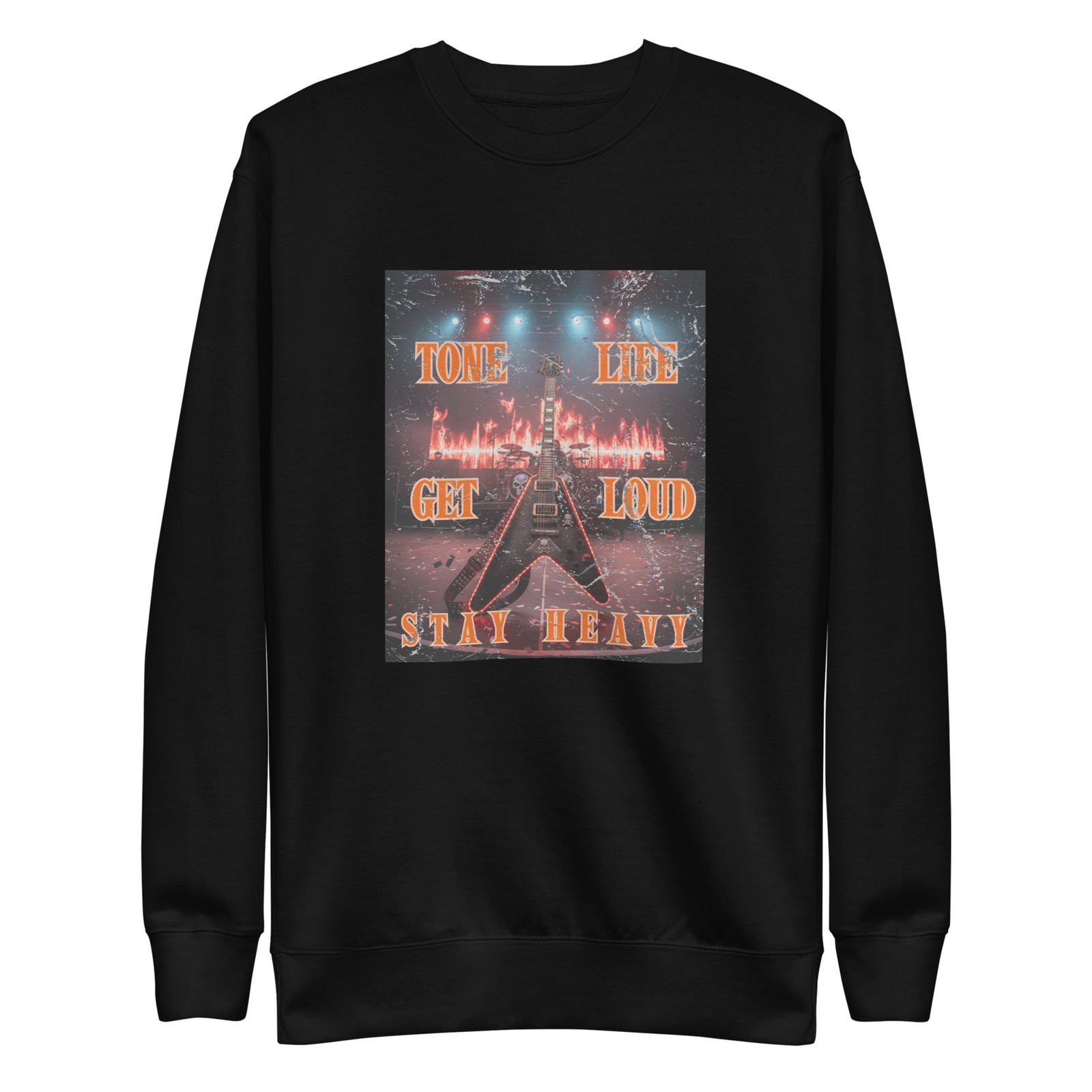 Tone life. Feel the power of the music, wear the lifestyle! Unisex Premium Sweatshirt - Image 5