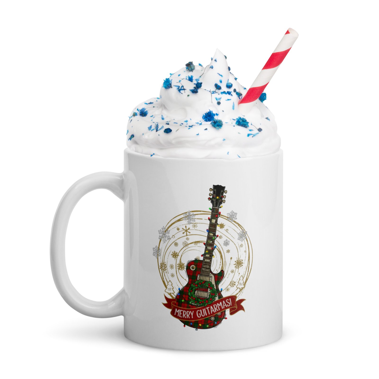 Rock Your (or their)  Mornings with "Merry Guitarmas!" Mug great Musical Gift! - Image 4