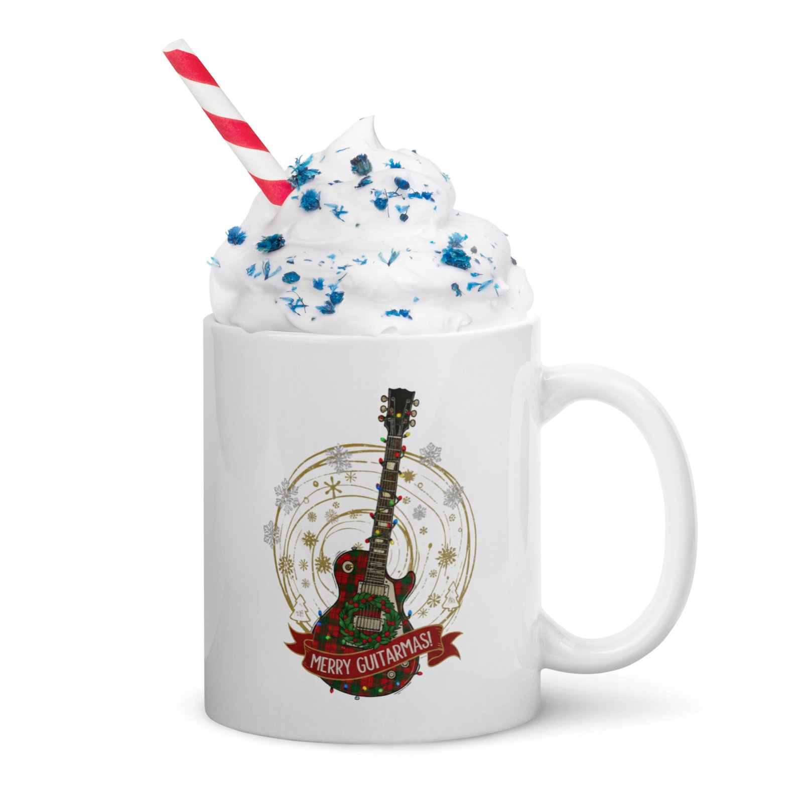 Rock Your (or their)  Mornings with "Merry Guitarmas!" Mug great Musical Gift! - Image 5